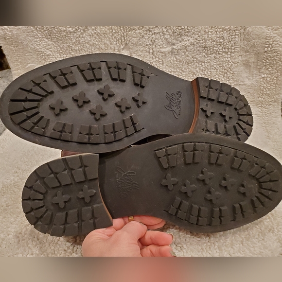 J&M 1850 Johnston Murphy Brown Leather Shearling Zip Up Ankle Boot - Picture 7 of 10